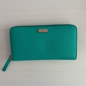 Kate Spade Newbury Lane Neda Zip Wallet Turquoise